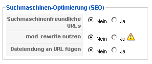 Joomla SEO einstellen Joomla SEO einstellen